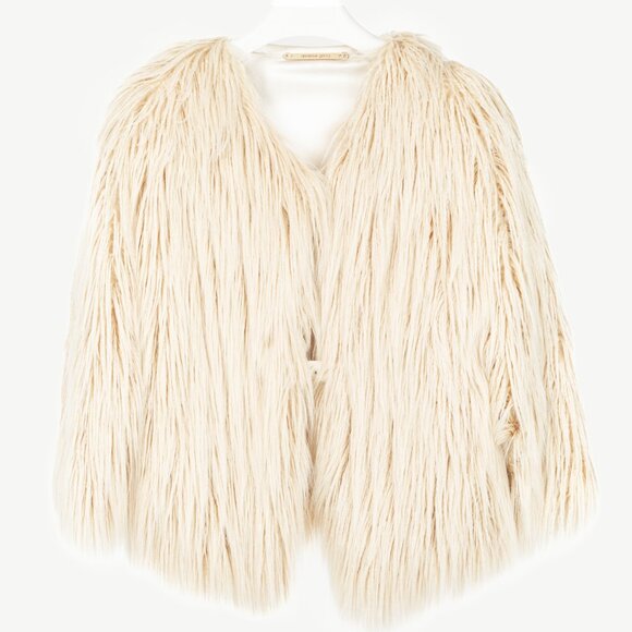 Annette Gortz AW19 Gel Cream Faux Fur Jacket - Picture 2 of 11